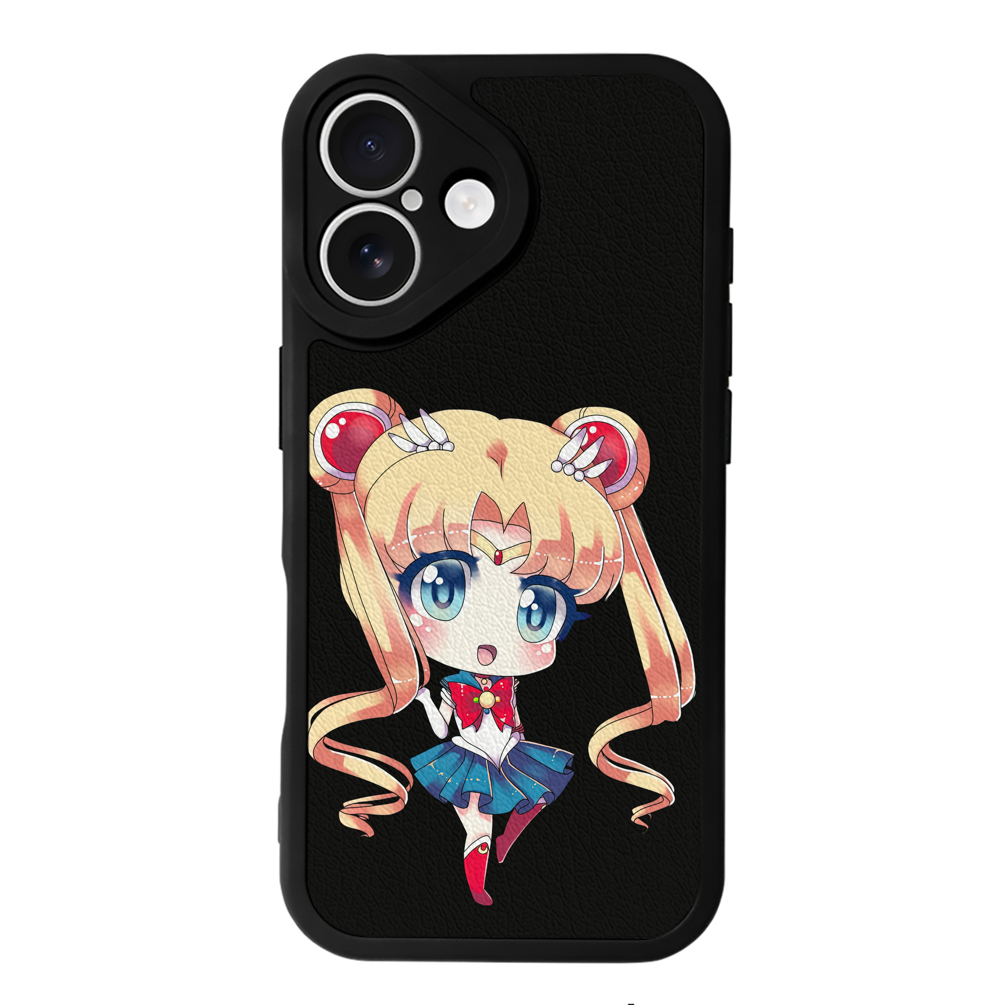 （画像用） 美少女戦士セーラームーン 月野 うさぎ つきの うさぎ Sailor Moon Tsukino Usagi 【iPhone 16シリーズ対応】シリコンスマホケース（レザー調） 材質：シリコン